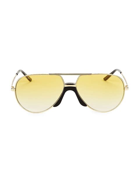 gucci oversize aviator sunglasses|gucci 60mm aviator sunglasses.